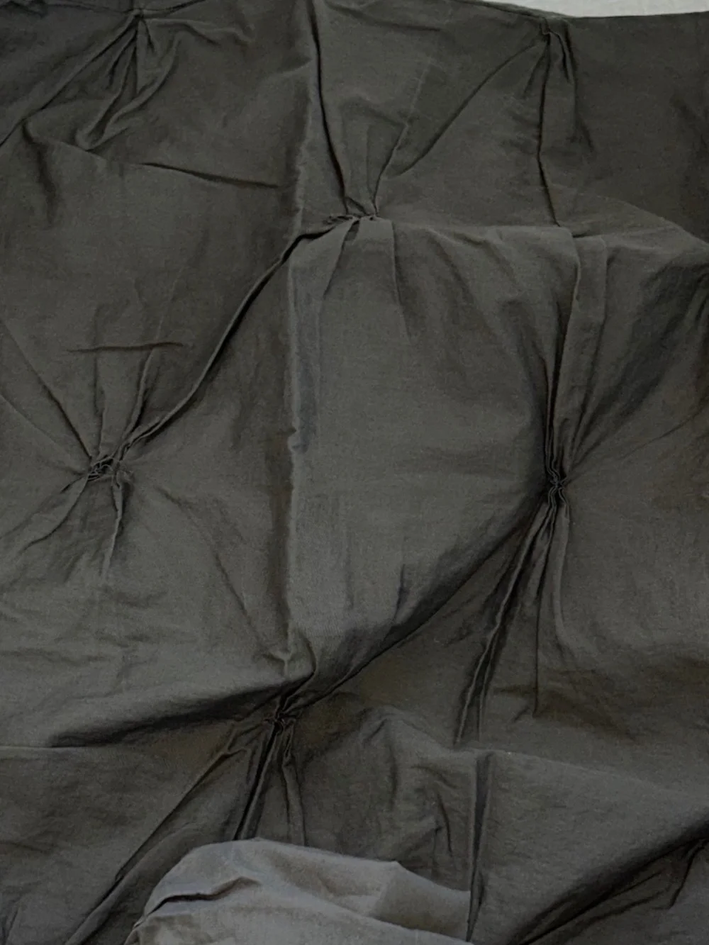 West Elm charcoal pin tuck cotton pair two standard pillow sham cases